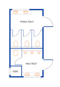 Six Star Vip Toilet Block - The Cloud - Instant Toilets