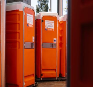 temporary toilet in renovation projects